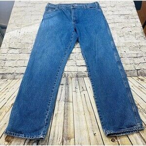 Dickies Jeans Men’s 38x34 Blue Denim Straight Regular Worker Pants‎